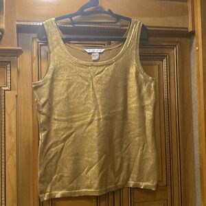 Peter Nygard Gold Sweater in Cotton Blend Size Medium